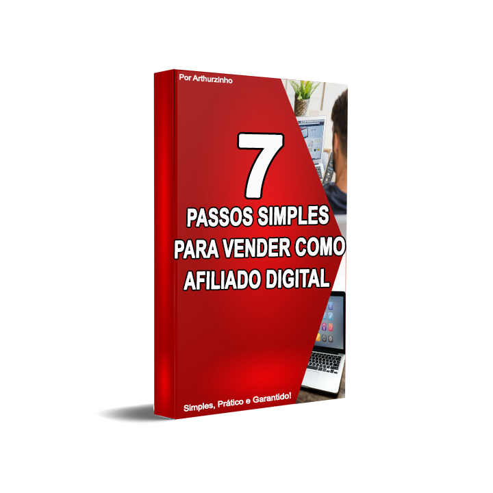 capa 3d ebook 7 passos simples para vender como afiliado sem fundo - Meus Presentes Digitais